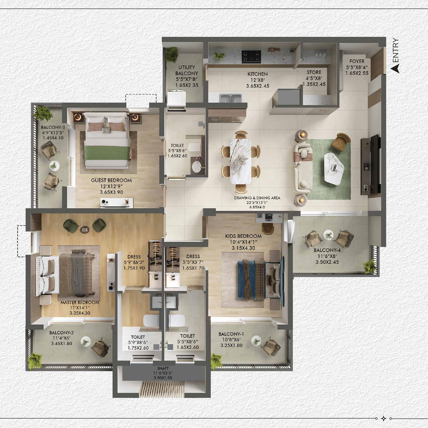 3.5BHK